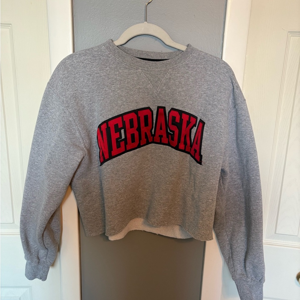 Cropped Nebraska Crewneck